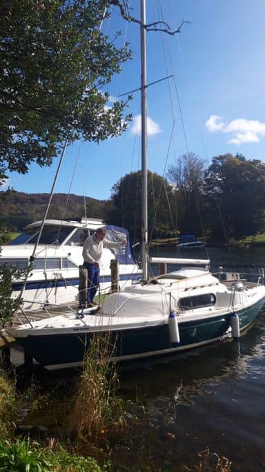 23ft Pandora with a trailer